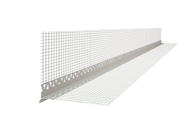 Okapni PVC profil s mrežicom 2,5m Euroline KOM